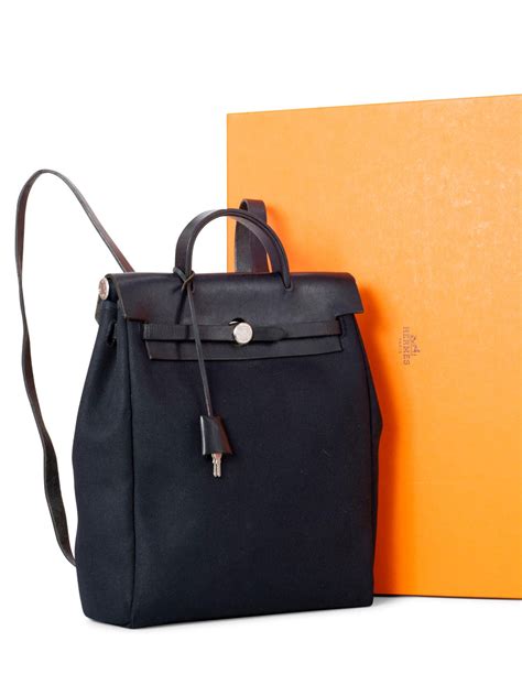 hermes herbag canvas backpack|Hermes backpack price.